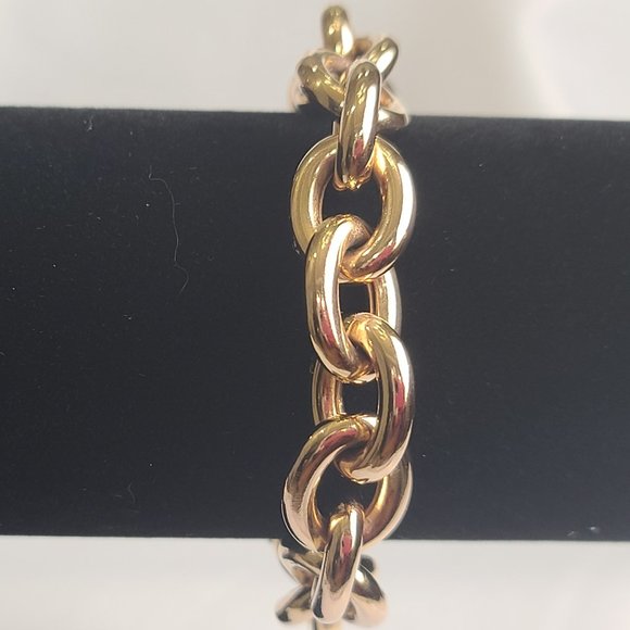 ✨ G.I.L.I. Bronzo Italia® Rose Gold Status Link Bracelet ✨ From QVC. - Picture 5 of 5